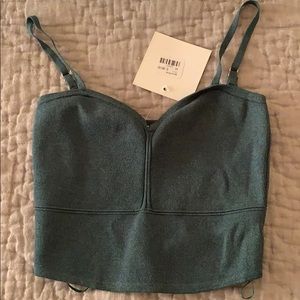 LF Green Knit Crop Top 💚